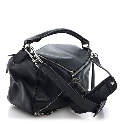 Loewe Calfskin Zipper Puzzle Bag Black 2 of 8