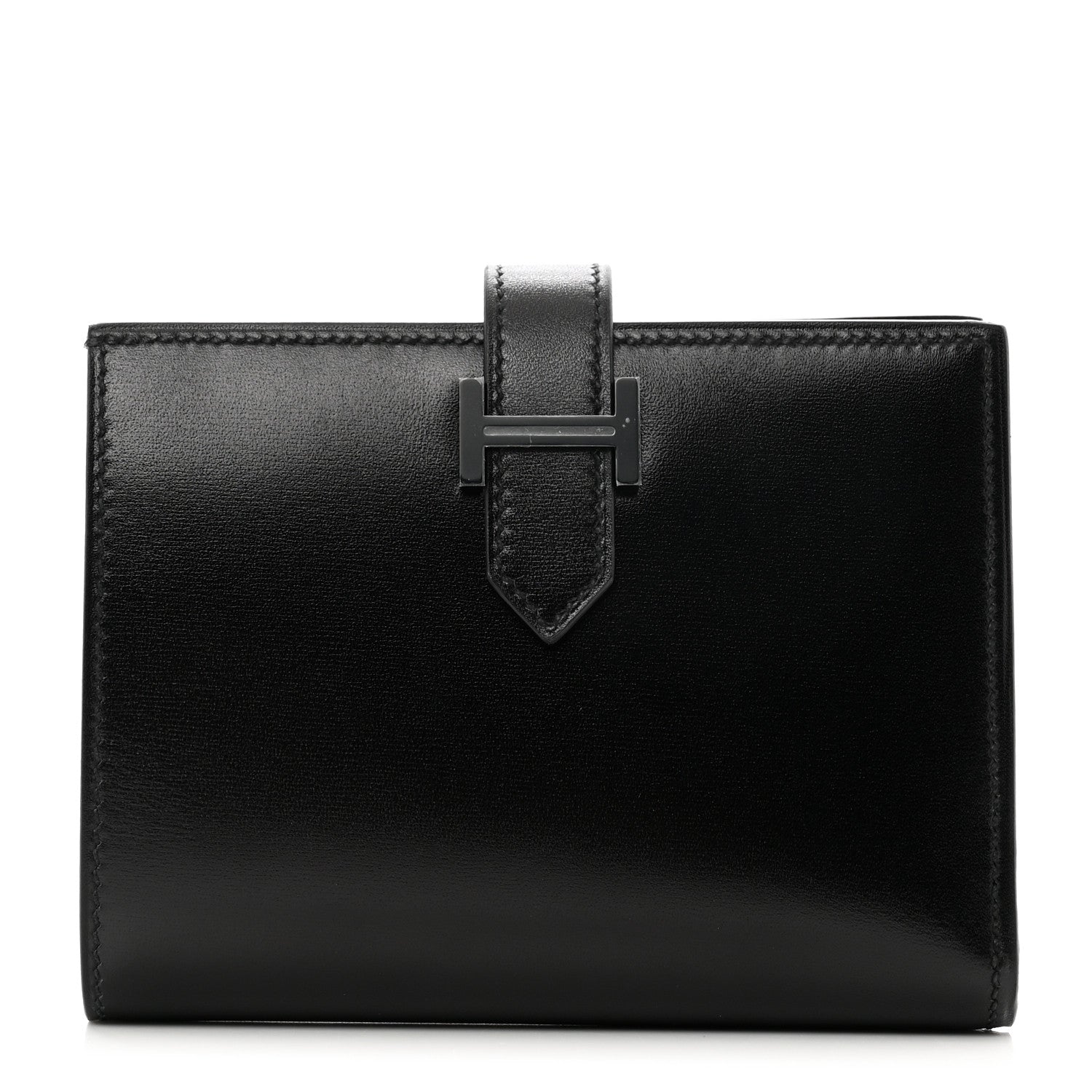 Hermes Box Monochrome Bearn Compact Wallet Black 1 of 8