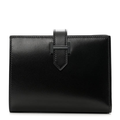 Hermes Box Monochrome Bearn Compact Wallet Black 1 of 8