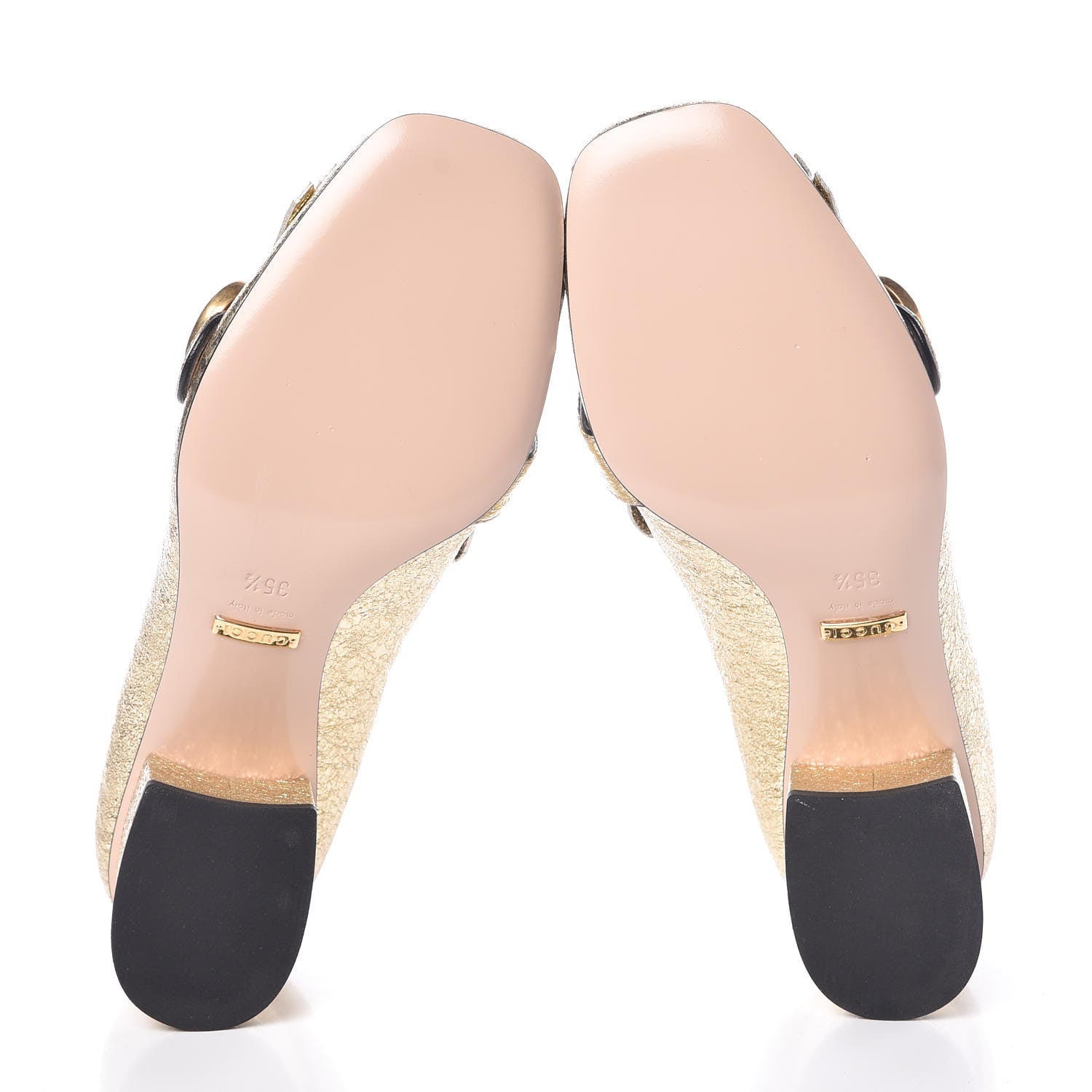 Gucci Galassia GG Marmont Fringe 50mm Loafer Pumps 35.5 Platino 5 of 9