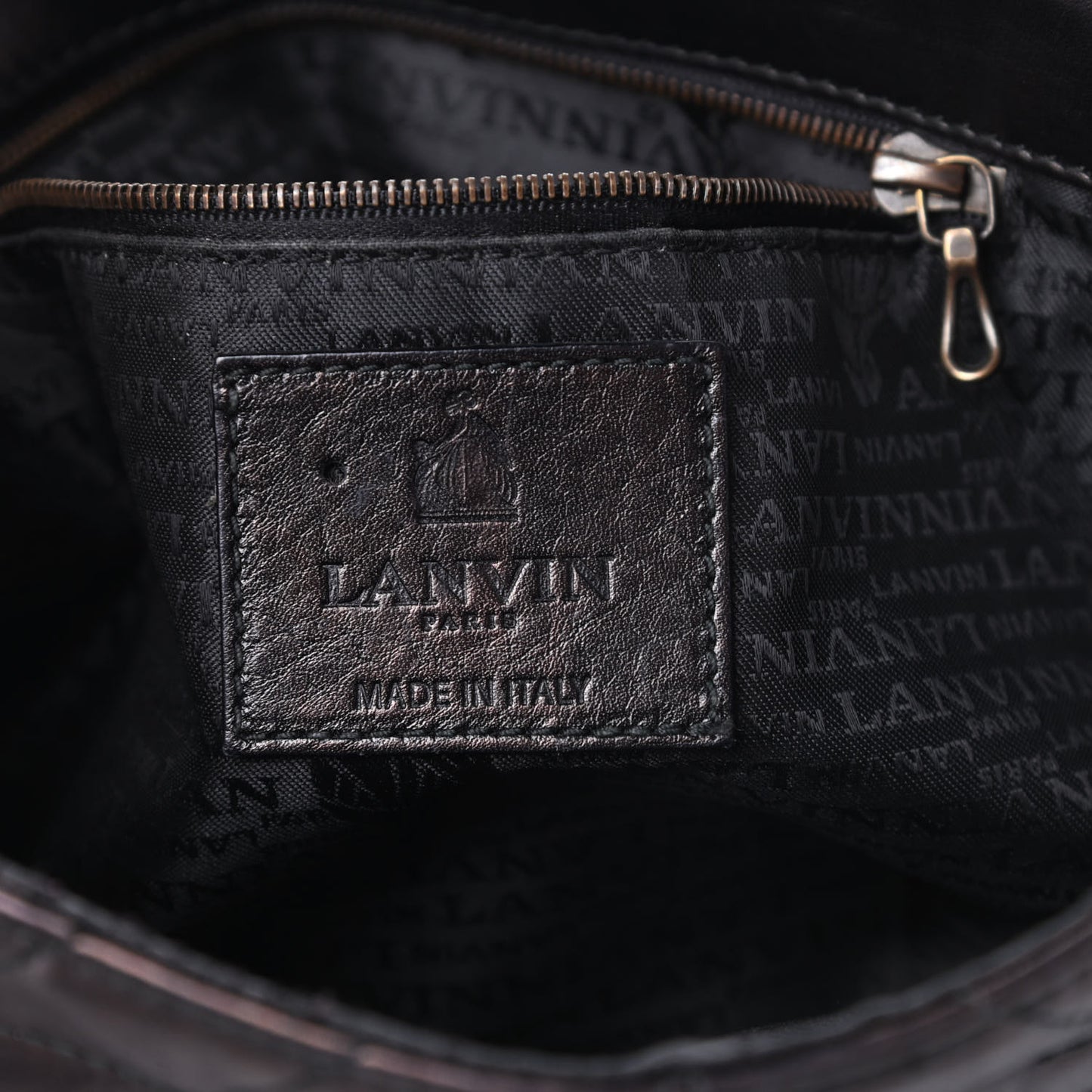 Lambskin Quilted Medium Happy Shoulder Bag Black