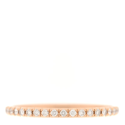 Tiffany 18K Rose Gold Diamond Metro Band Ring 48 4.5 3 of 4
