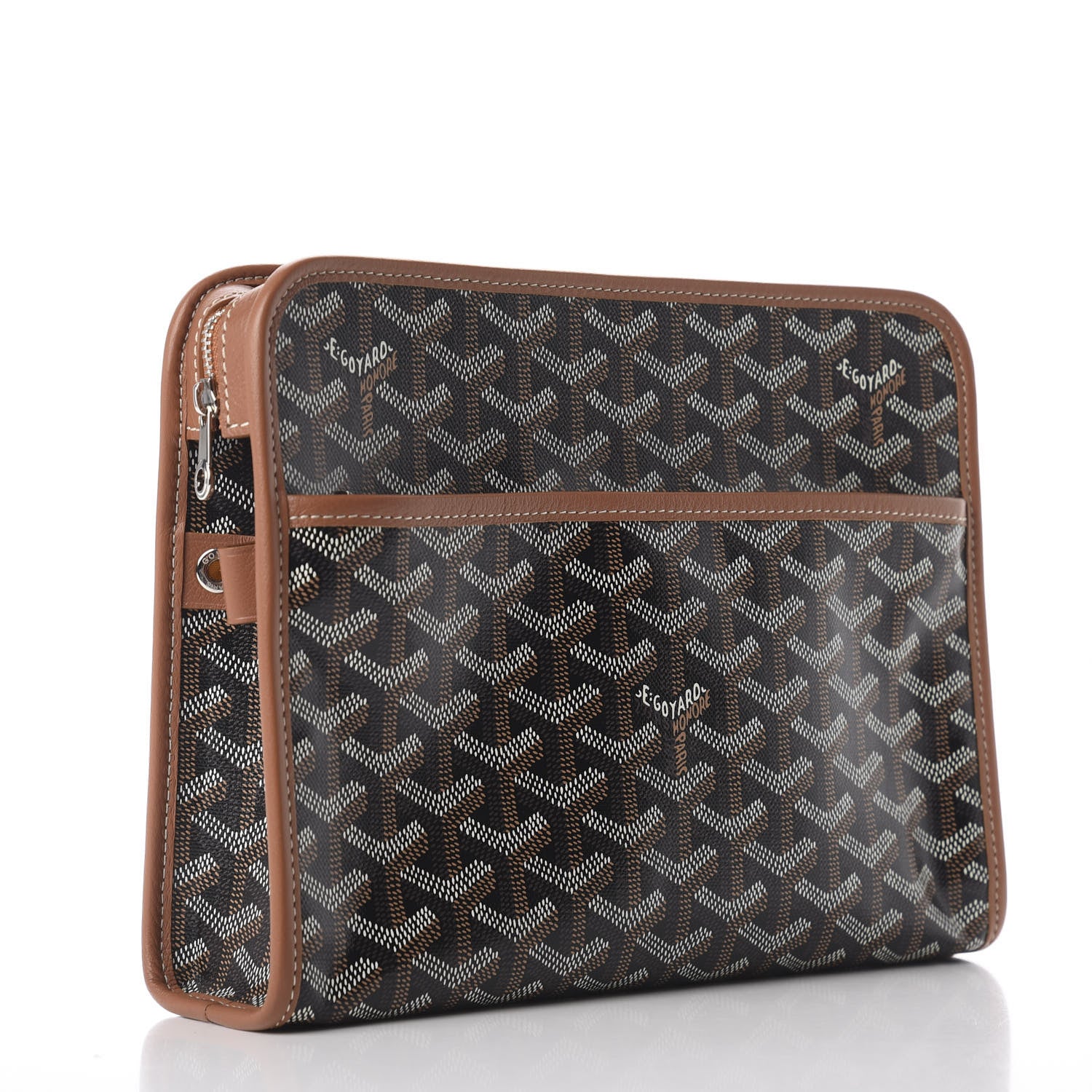 Goyard Goyardine Jouvence MM Toiletry Pouch Black Gold 2 of 8