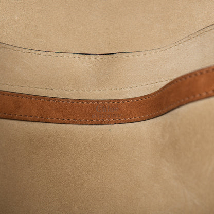 Chloe Suede Braided Medium Hudson Double Carry Shoulder Bag Caramel 5 of 8