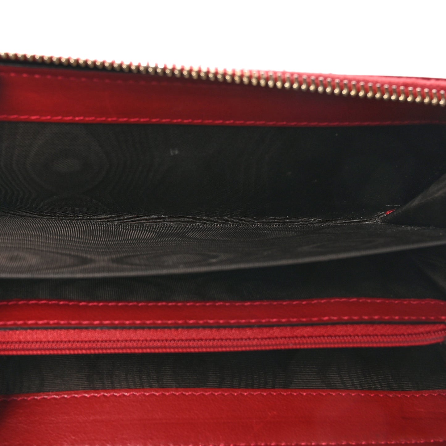 Soft Microguccissima Continental Zip Wallet Red