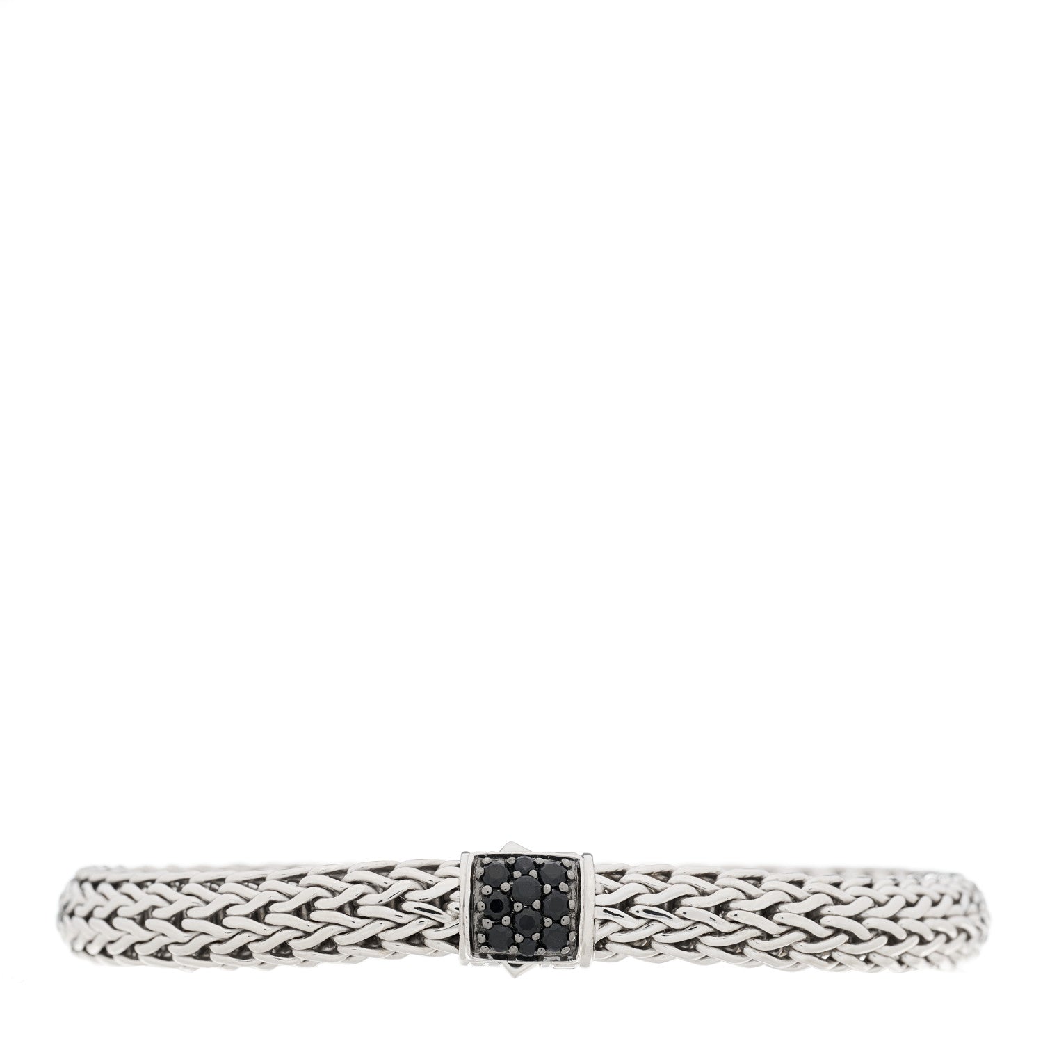 John Hardy Sterling Silver Black Sapphire 6.5mm Classic Chain Bracelet 1 of 3