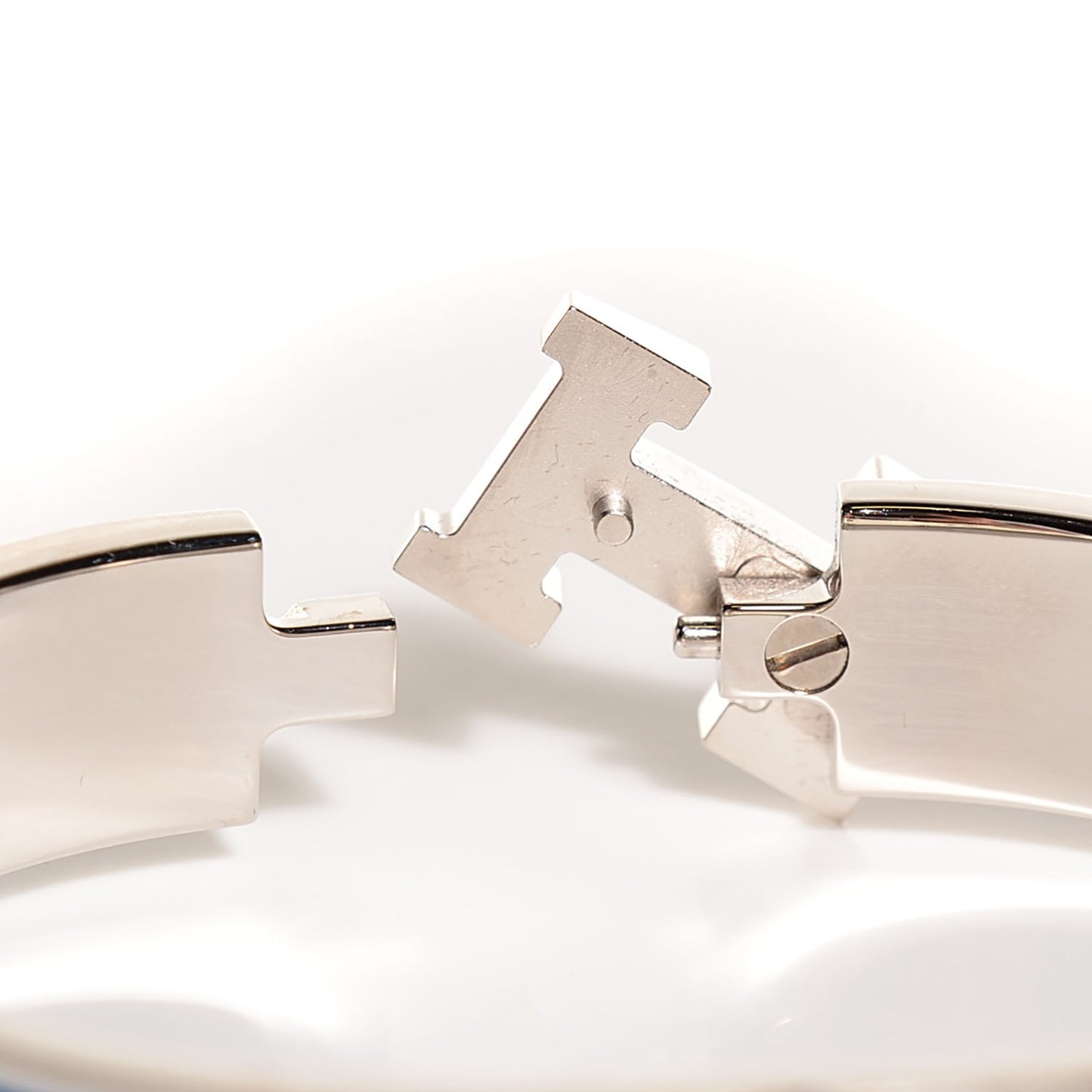 Enamel Narrow Clic H Bracelet PM Transat Bleu