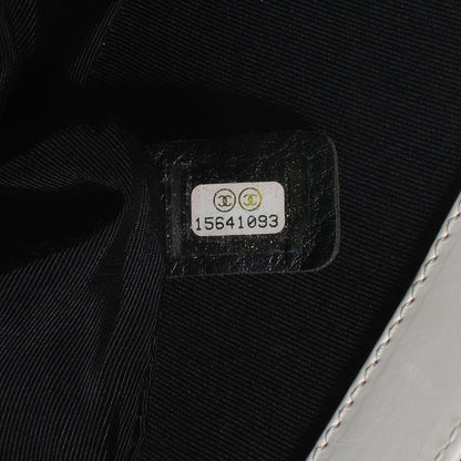 Chanel Glazed Calfskin Medium Boy Flap Black White 8 of 8
