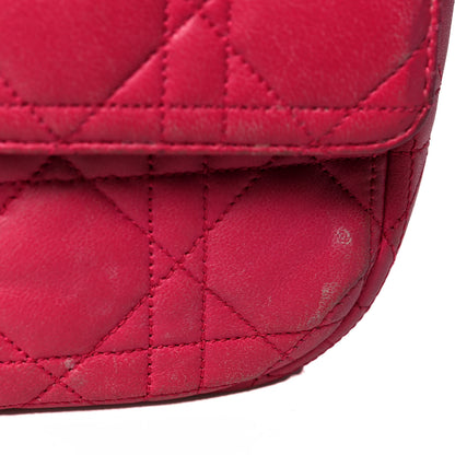 Christian Dior Lambskin Cannage Miss Dior Promenade Pouch Fuchsia 14 of 21