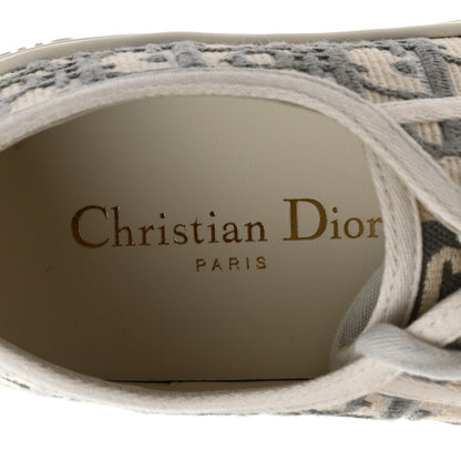 Christian Dior Canvas Oblique Walk'N'Dior Low Top Sneakers 36.5 Grey Stone 7 of 8