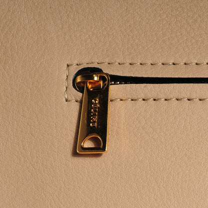 Celine Calfskin and Suede Large Trapeze Dune 6 of 9