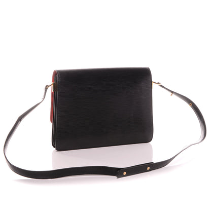 Louis Vuitton Epi Sac Friedland Black Red 3 of 8