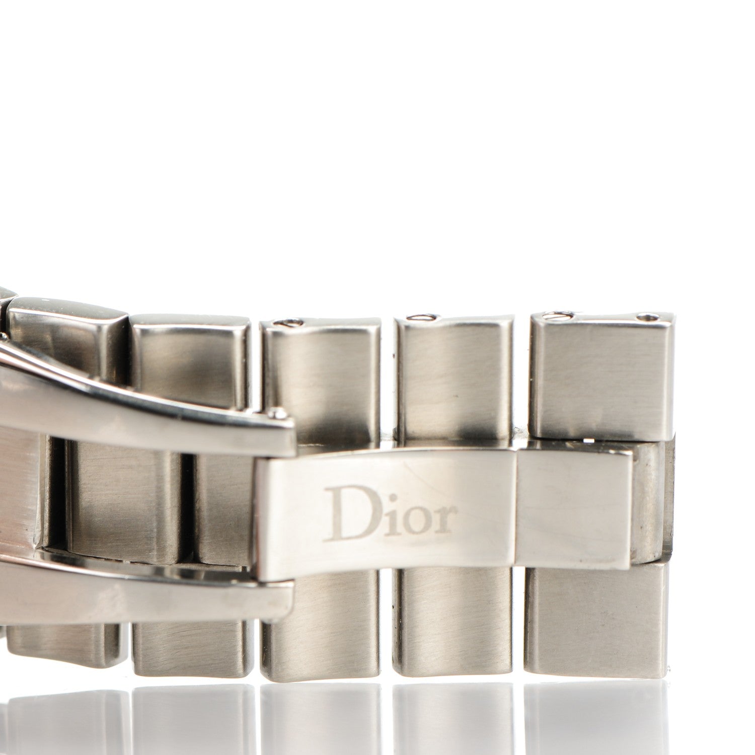 Christian Dior Stainless Steel Diamond Sapphire 38mm Christal Chronograph Quartz Watch White 7 of 8