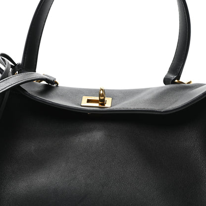 Balenciaga Natural Smooth Calfskin Small Rodeo Top Handle Handbag Black 7 of 9