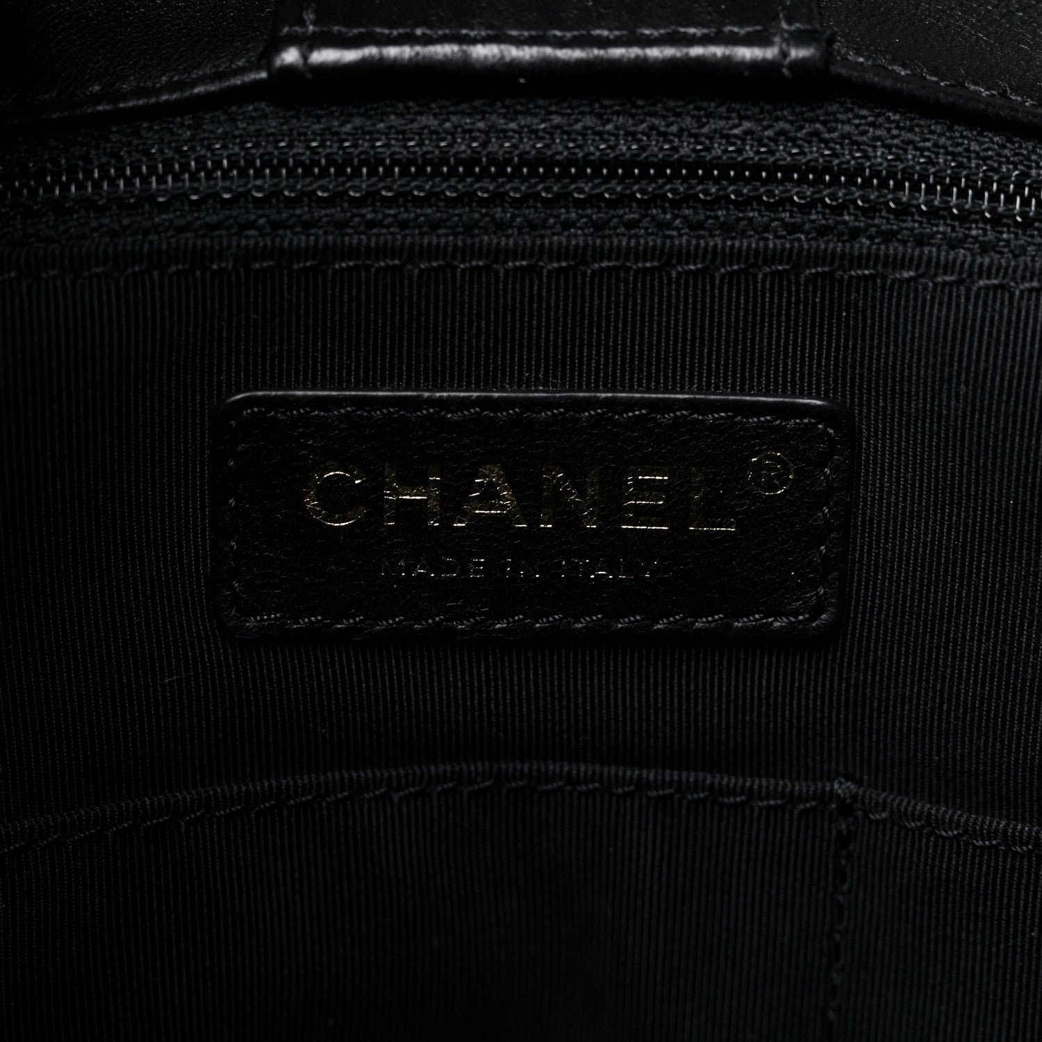 Chanel Lambskin Quilted Large Drawstring Bag Black 6 of 12