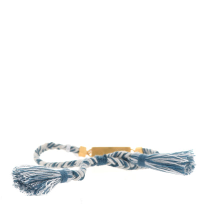 Christian Dior Woven Cotton J'Adior Bracelet Blue 3 of 4