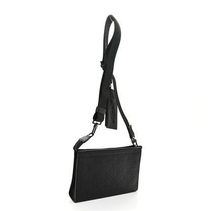 Louis Vuitton Calfskin Monogram Shadow Gaston Wearable Wallet 3 of 10