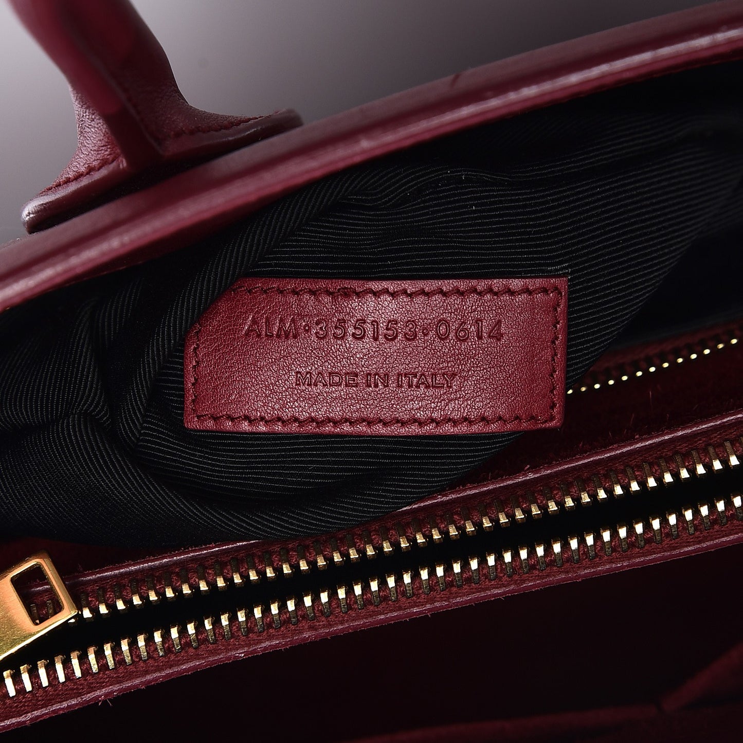Calfskin Small Sac De Jour Oxblood