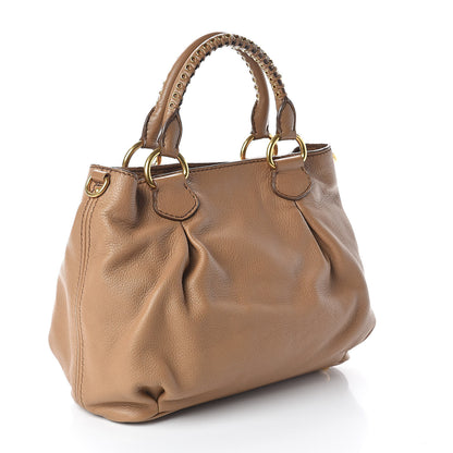 Miu Miu Vitello Daino Top Handle Tote Cammeo 3 of 9