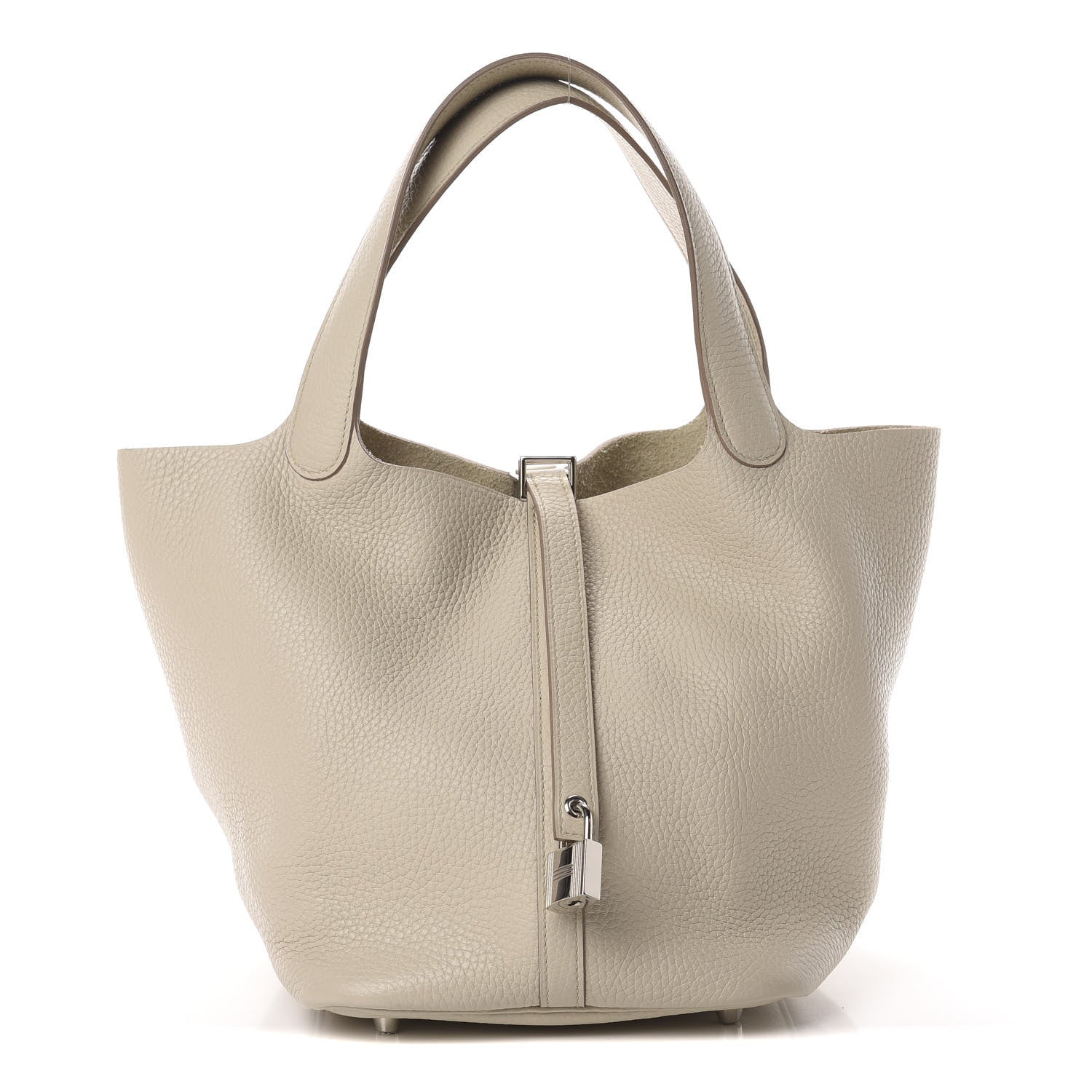 Hermes Taurillon Clemence Picotin Lock 22 MM Craie 1 of 11