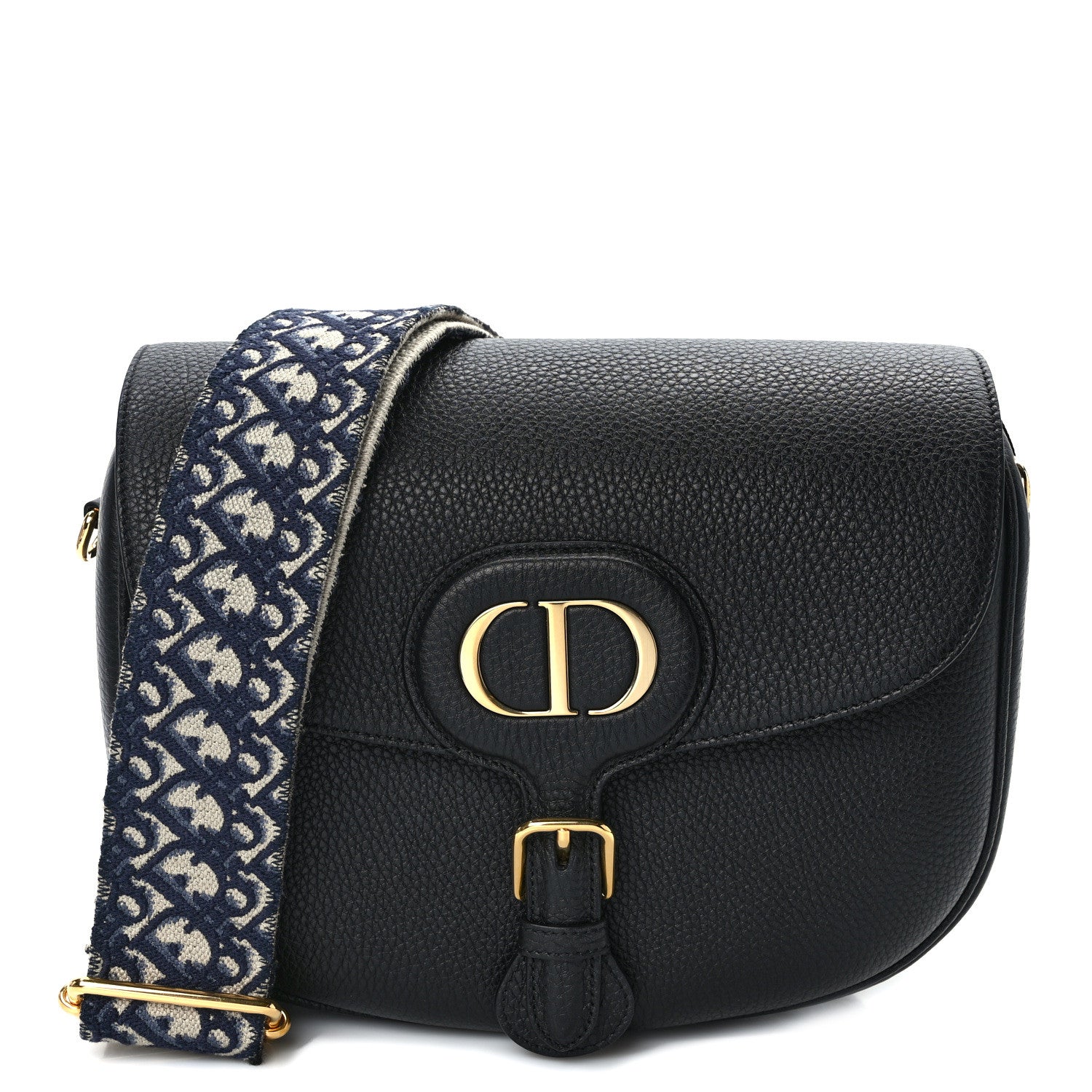 Christian Dior Grained Calfskin Large Bobby Flap Black 1 of 14