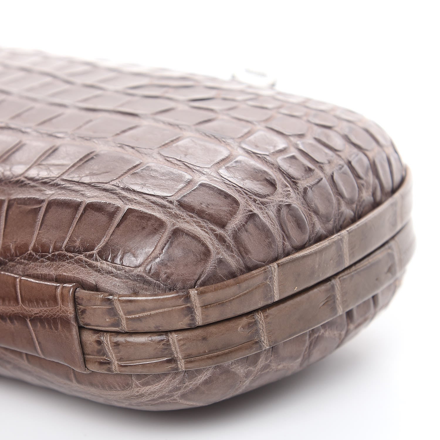 Bottega Veneta Crocodile Knot Clutch 8 of 9