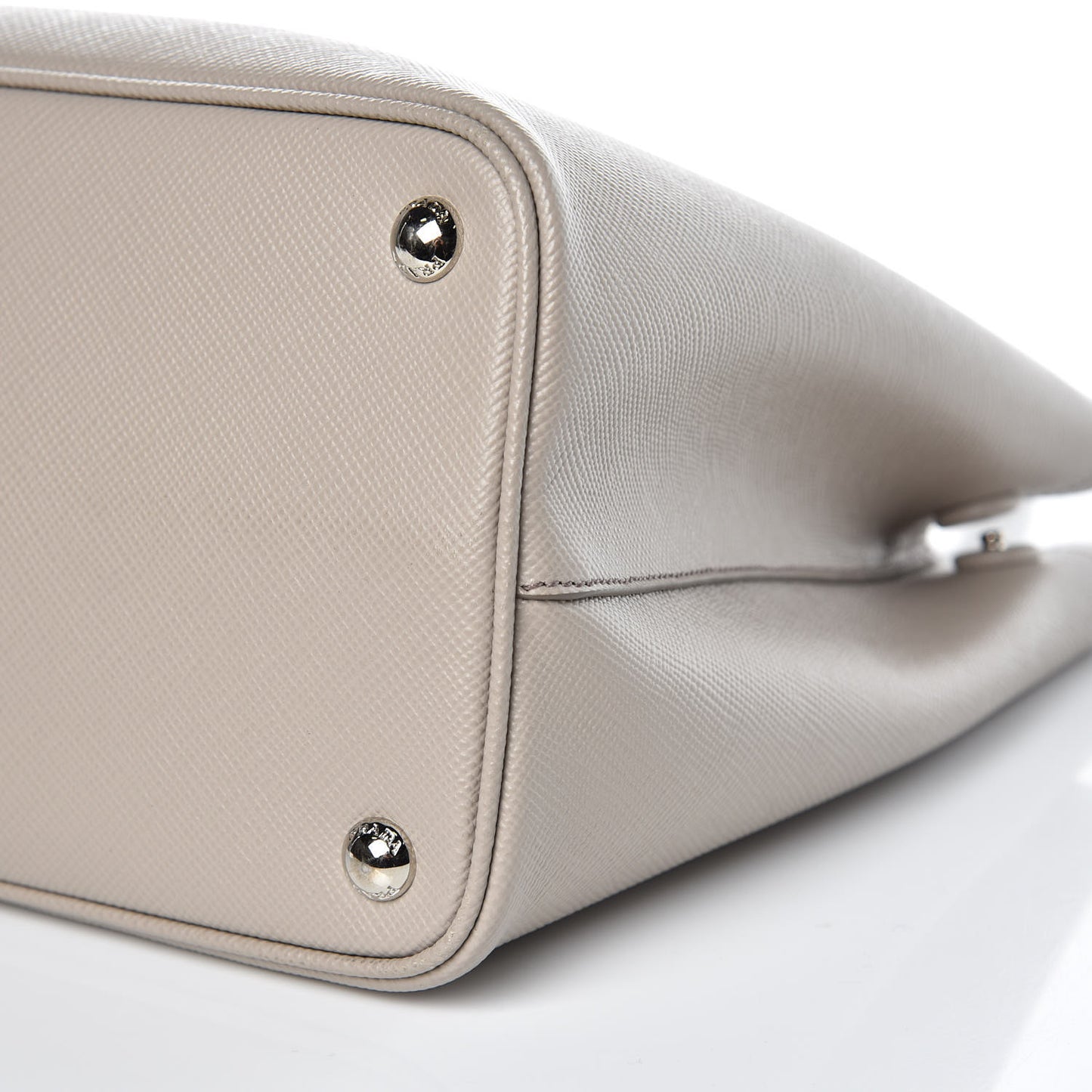 Saffiano Cuir Small Double Handle Tote Pomice