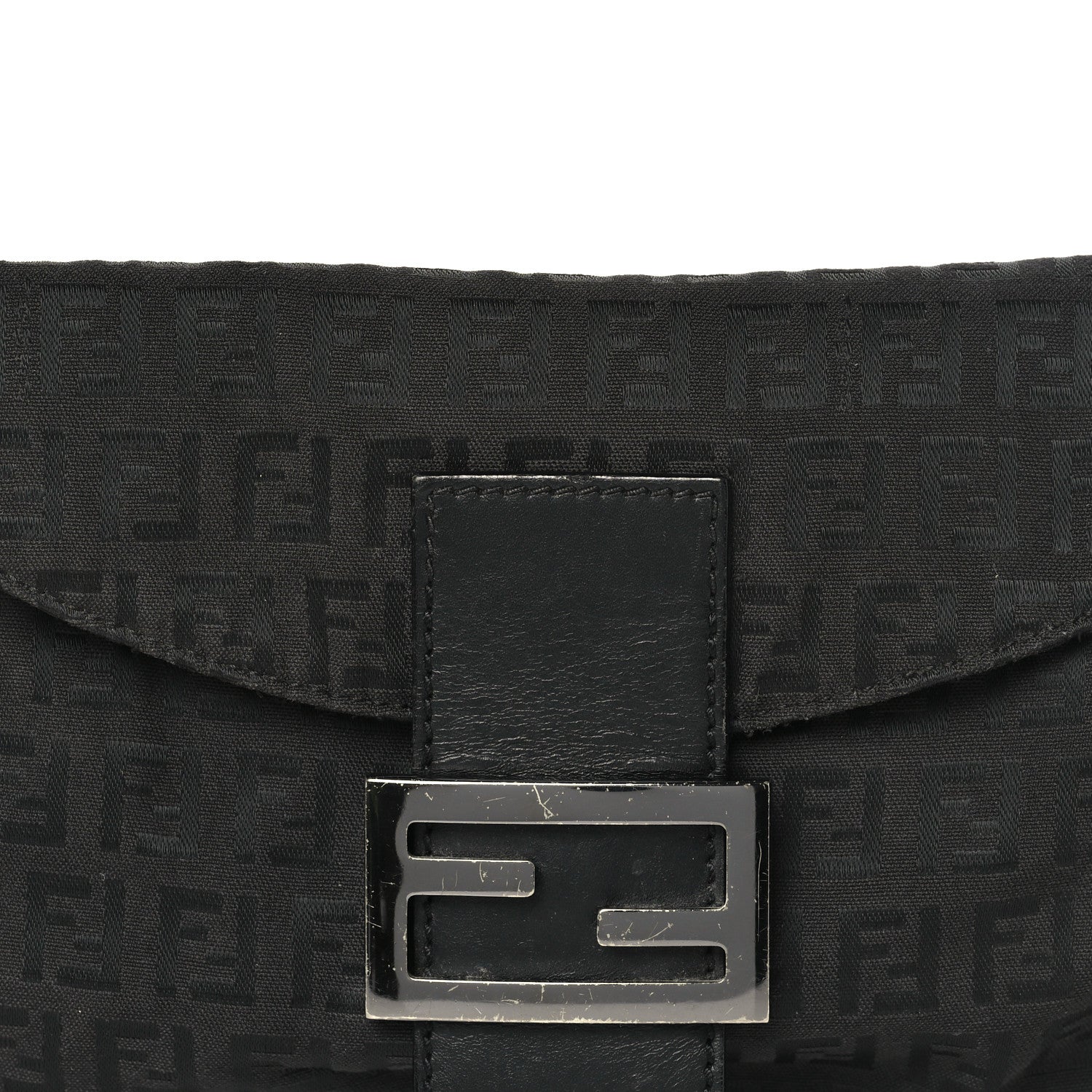 Fendi Nylon Zucca Baguette Black 7 of 11