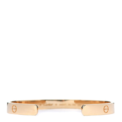 Cartier 18K Yellow Gold LOVE Cuff Bracelet 18 3 of 6