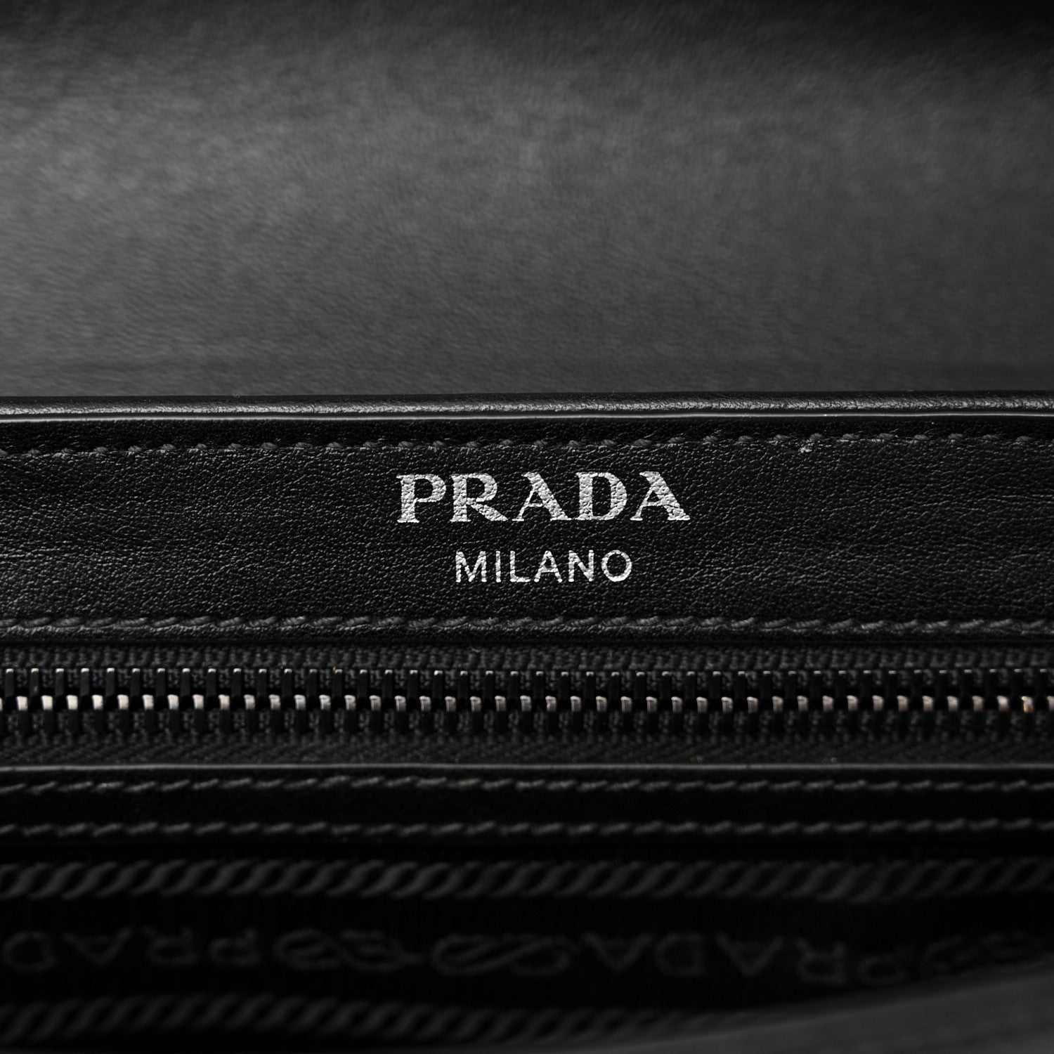 Prada Glace Calfskin Studded Crossbody Black 6 of 11