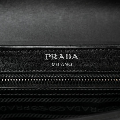 Prada Glace Calfskin Studded Crossbody Black 6 of 11