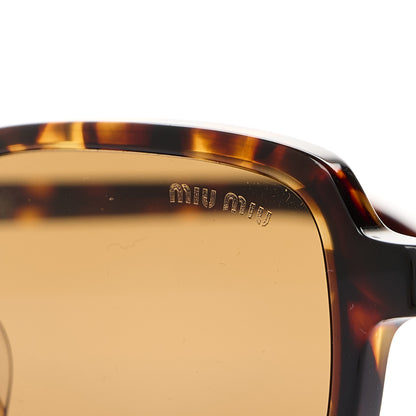 Miu Miu Acetate Rectangle Regard Sunglasses SMU11Z Camel Beige 7 of 8