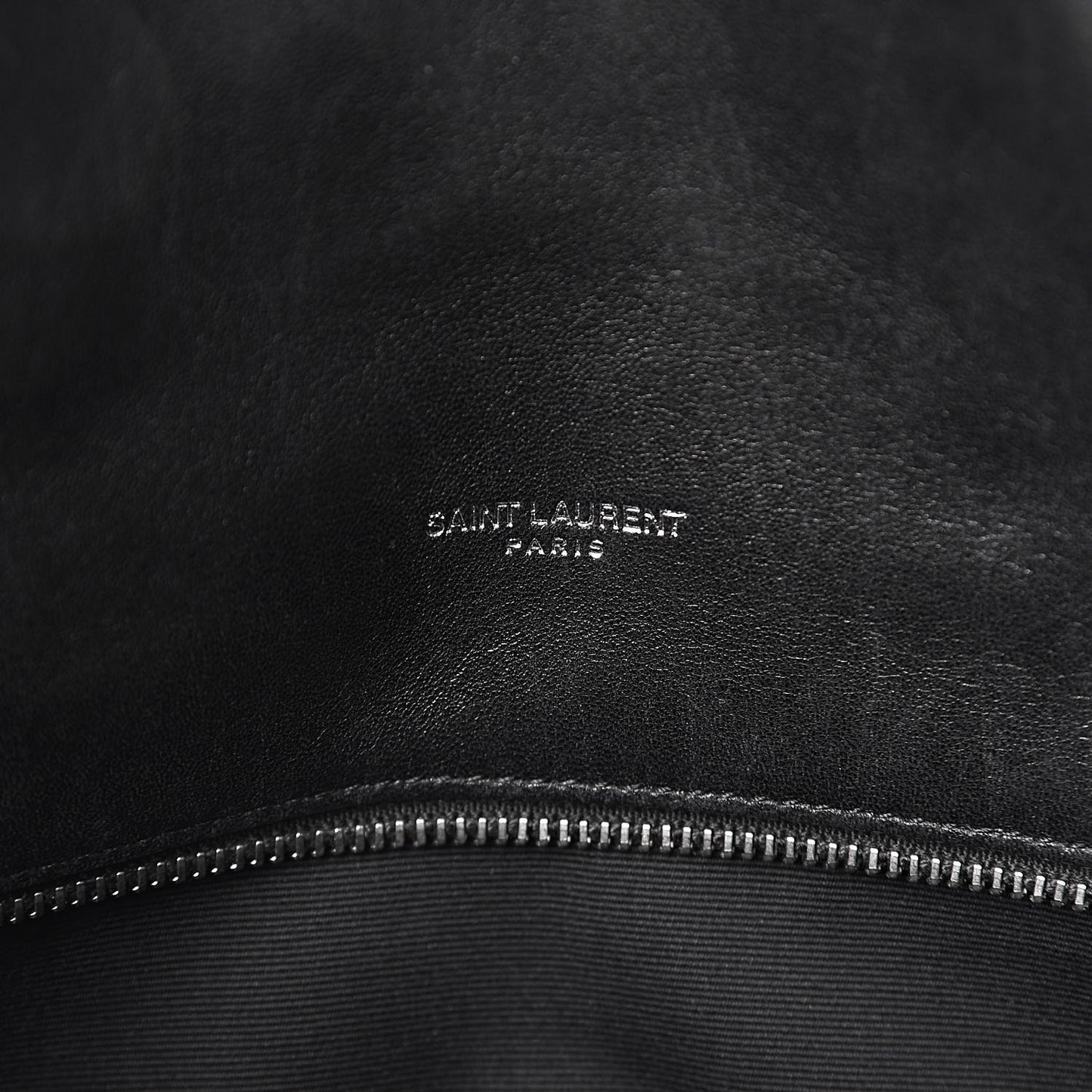 Lambskin Quilted Medium Loulou Puffer Monogram Chain Satchel Black