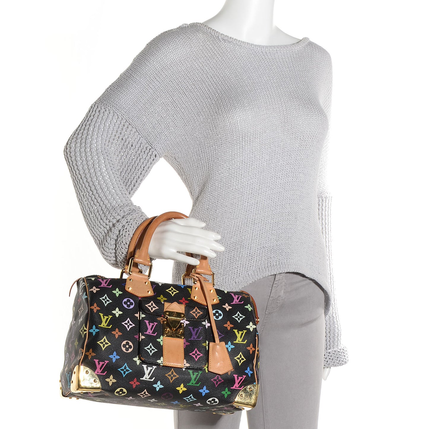 Monogram Multicolor Speedy 30 Black