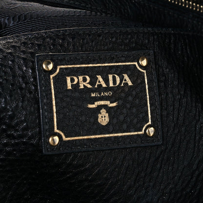Prada Vitello Daino Tote Black 5 of 11