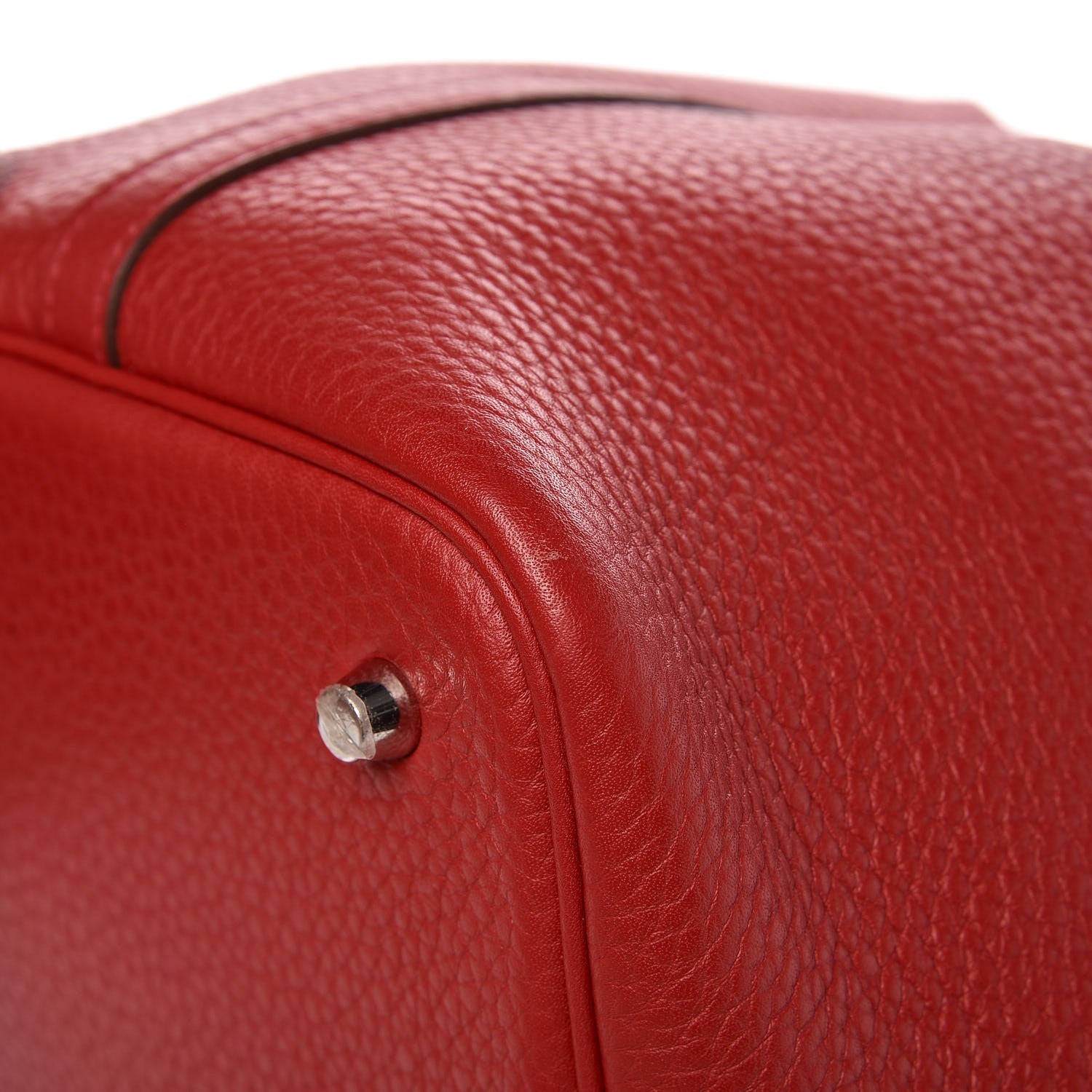 Hermes Taurillon Clemence Picotin Lock 22 MM Rouge Casaque 8 of 9