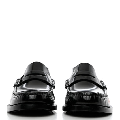 Saint Laurent Calfskin Penny Loafers 36 Black 2 of 8