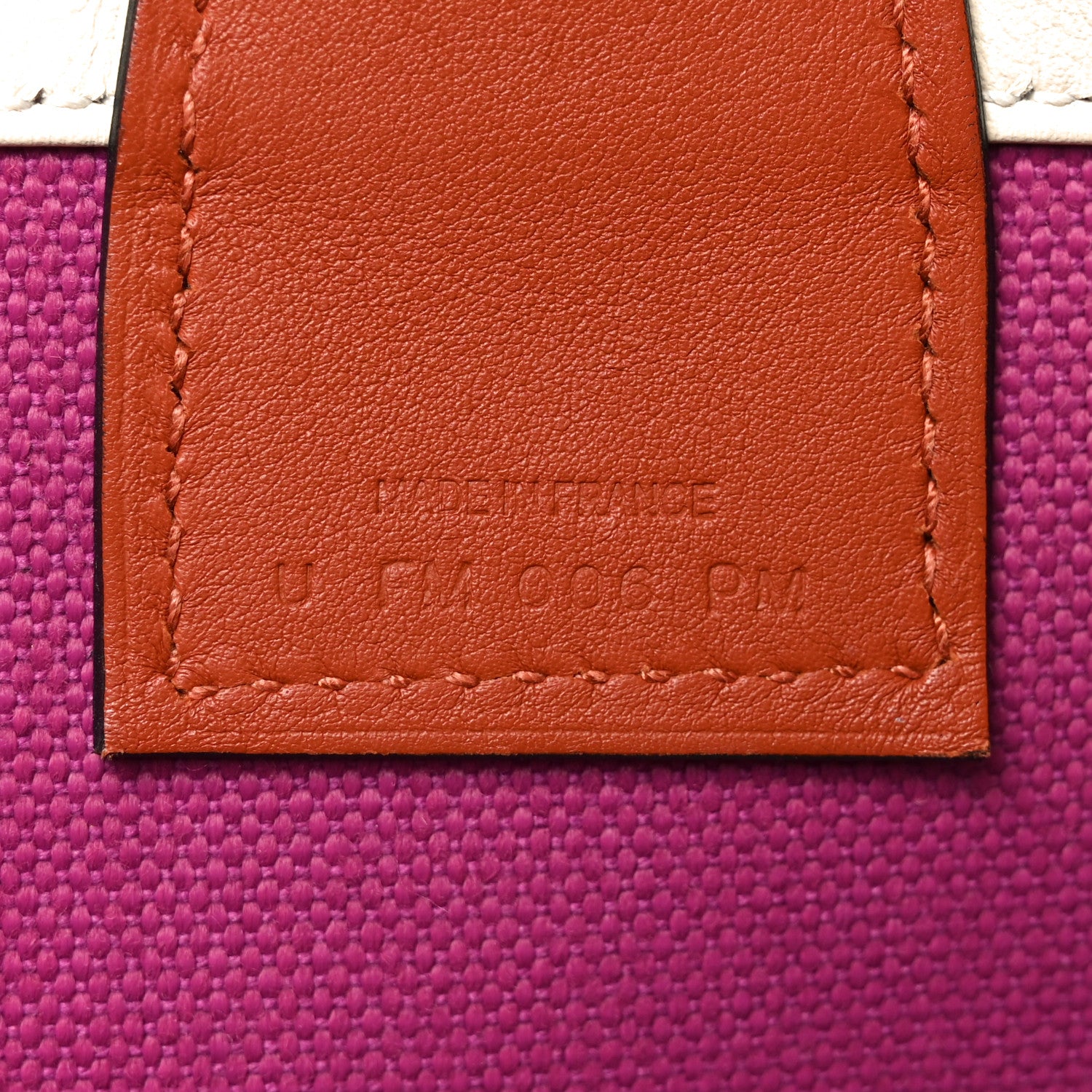 Hermes Military Toile Canvas Swift Steeple 25 Bag Rose Pourpre Cuivre Nata 7 of 10