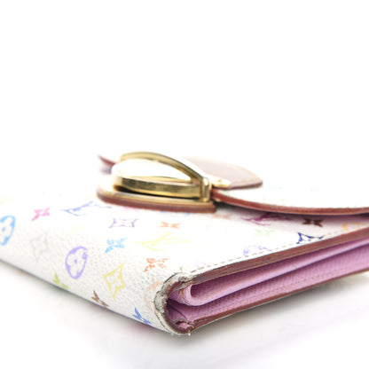 Louis Vuitton Monogram Multicolor Joey Wallet White Litchi 9 of 9
