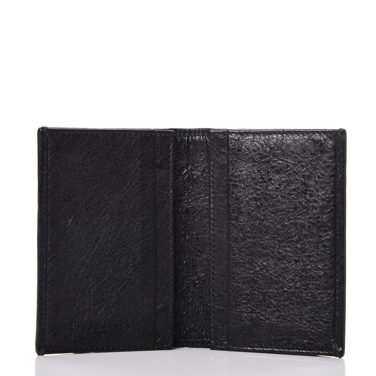 Agneau Giant 12 Gold Hardware Card Case Black