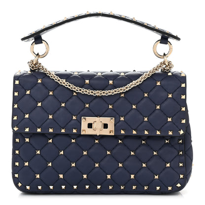 Valentino Garavani Nappa Medium Rockstud Spike Shoulder Bag Angel 1 of 9