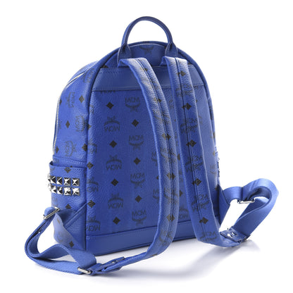 MCM Visetos Small Side Stud Stark Backpack Blue 2 of 8