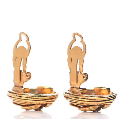 Chanel CC Clip On Earrings Gold 3 of 4