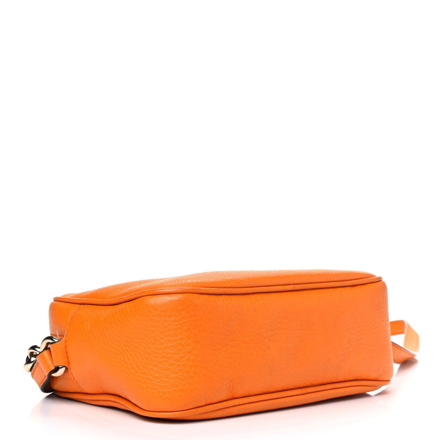 Pebbled Calfskin Small Soho Disco Bag Curcuma