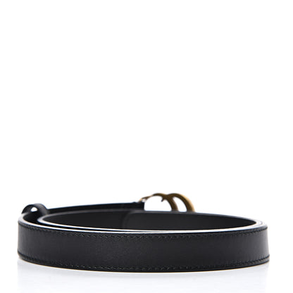 Gucci Calfskin Double G 20mm Belt 70 28 Black 2 of 6