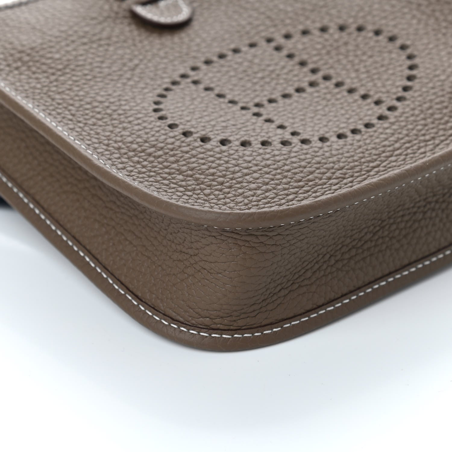 Hermes Taurillon Clemence Amazone Evelyne TPM Etoupe Bleu Indigo 7 of 9