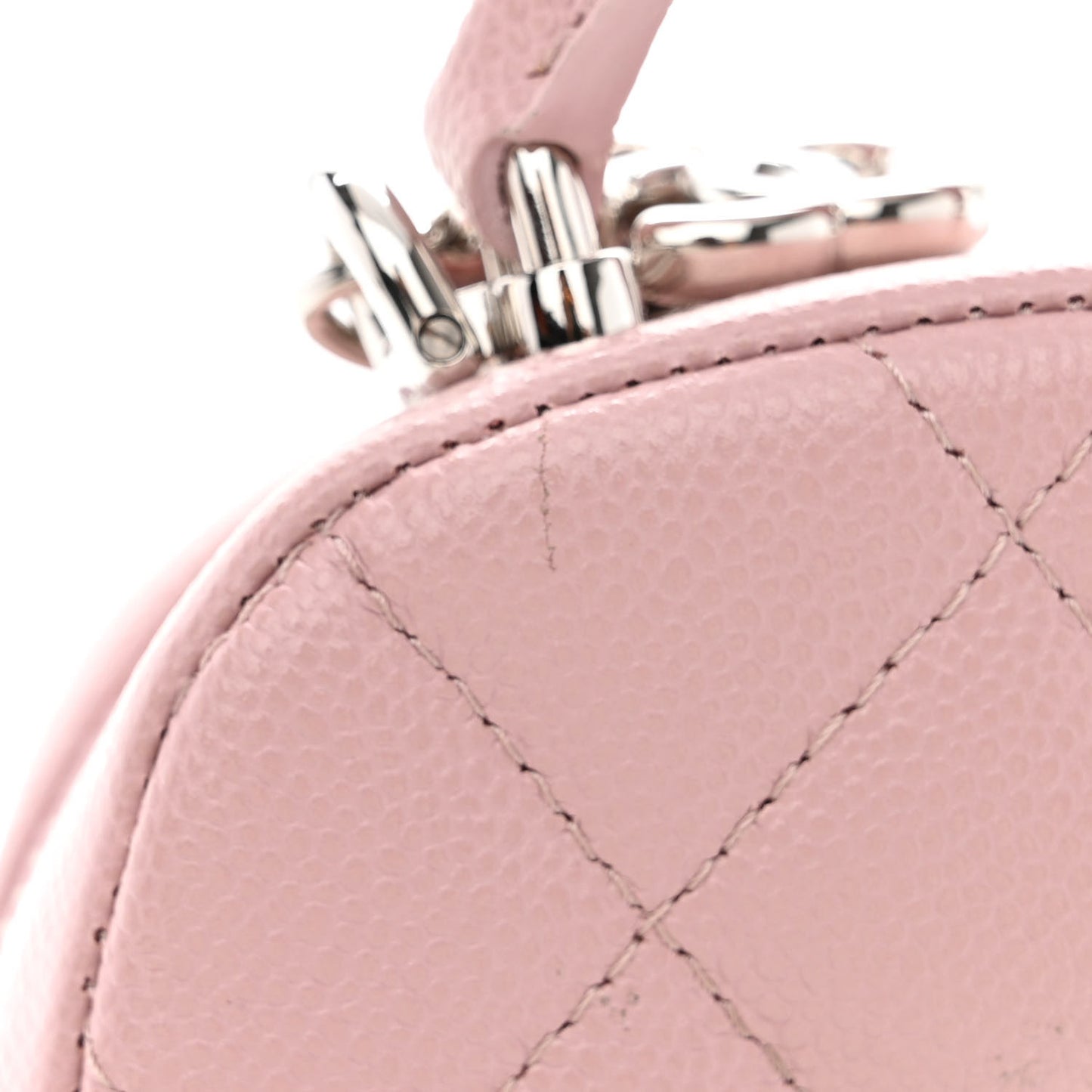 Caviar Quilted CC Mini Classic Backpack Light Pink