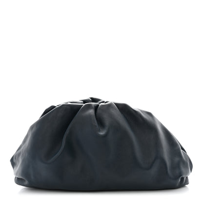 Bottega Veneta Smooth Butter Calf The Pouch Oversized Clutch Deep Blue 1 of 7
