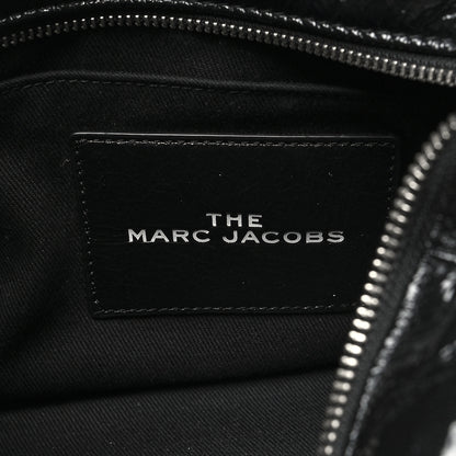 Marc Jacobs Shiny Crinkled Calfskin Small The Tote Bag Black 6 of 9