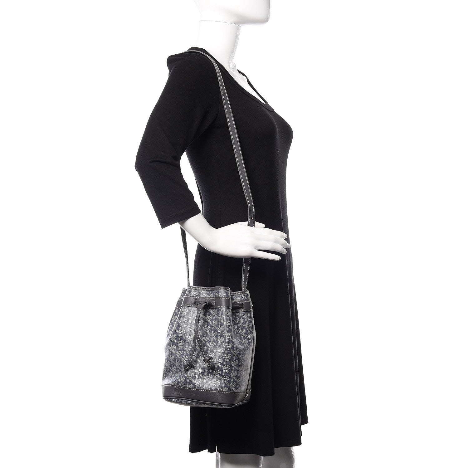 Goyard Goyardine Petit Flot Bucket Bag PM Grey 2 of 9